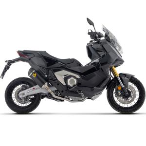 Escape acero negro Arrow Race-Tech corto Honda XADV 750 21+ Â· 2