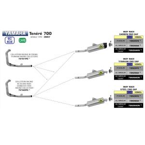 Colector acero Arrow Yamaha Tenere 700 19-20 Â· 2