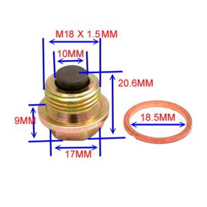 Tornillo aceite magnético M18x1.50mm Â· 2