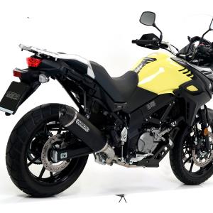Escape aluminio negro Suzuki VStrom 650 17- OC