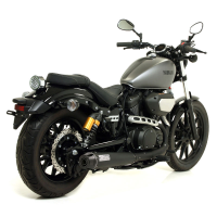 Kit escape acero negro y adaptador Arrow Yamaha XV 950R 14-16 Â· 2