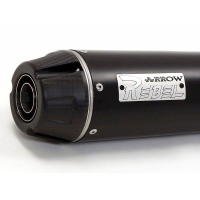 Kit escape acero negro y adaptador Arrow Yamaha XV 950R 14-16 Â· 3