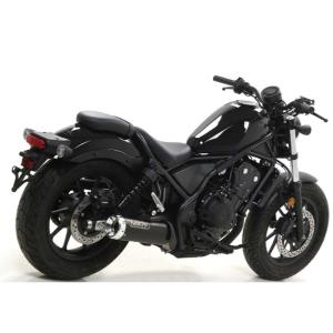 Escape Arrow acero negro Honda Rebel 500 17-