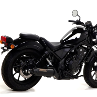 Escape Arrow negro para Honda Rebel 500 17-