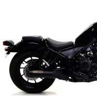 Escape Arrow negro para Honda Rebel 500 17- Â· 2