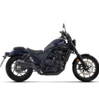 Escape Arrow Honda Rebel 1100 25- acero negro copa carbono Â· 2