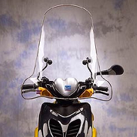 Parabrisas Club transparente Aprilia-Piaggio-Yamaha