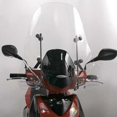 Pantalla sin bordes transparente mod.sport-pro para gran variadad de scooters. 67x58 cms