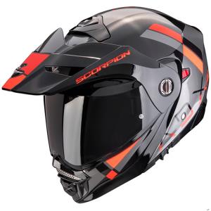 Casco moto Scorpion ADX-2 LEWIS Negro Rojo