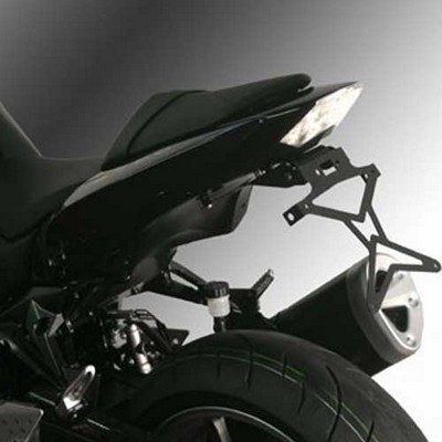 Portamatriculas reclinable de acero Biondi para KAWASAKI