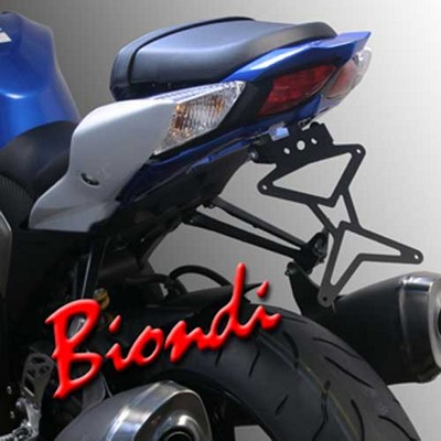 Portamatriculas reclinable de acero Biondi para SUZUKI GSX-R1000 2009