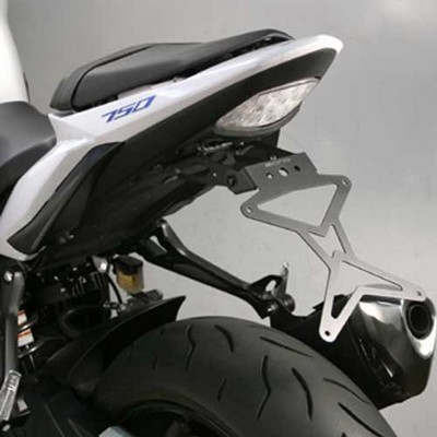 Portamatriculas reclinable de acero Biondi para SUZUKI GSR 750 cc. 2011