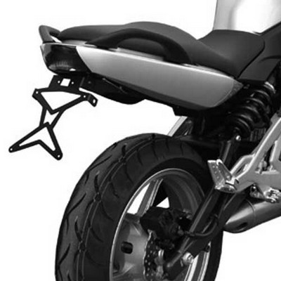 Portamatriculas reclinable de acero Biondi para Kawasaki ER-6N 2006-08