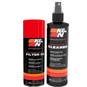 Kit de limpieza para filtros de aire K&N incluye aerosol de limpieza y aerosol de engrase