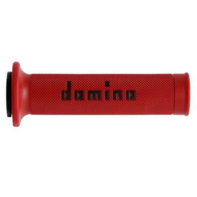 puños moto domino carretera rojo y negro