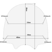 Soportes Givi para montaje de cúpula 1168A en Honda Supercub C125