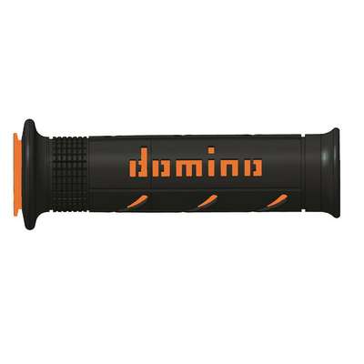 puños moto domino xm2 super blandos negro-naranja