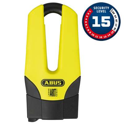 antirrobo abus maxi pro candado disco freno amarillo