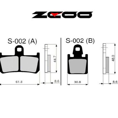 ZCOO Pastillas freno delantero moto S002 Endurance