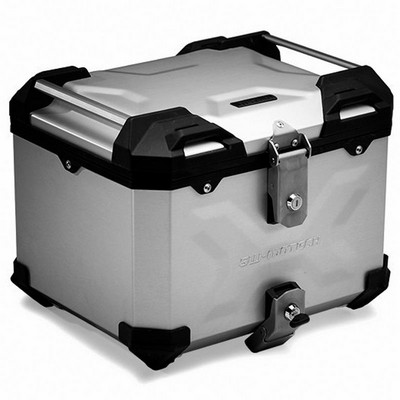 Maleta SWMotech TRAX ADV 38L aluminio Plata