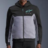 Sudadera Alpinestars Chrome V2 Gris / Negro / Turquesa Â· 3