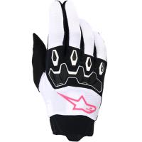 Guantes Stella Full Bore V2 Alpinestars Blanco / Negro / Rosa