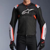 Chaqueta Alpinestars T-SPS V2 Air Negro / Blanco / Rojo Fluor Â· 3