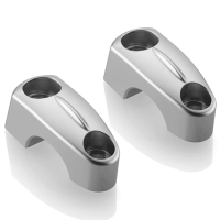 Anclaje superior para manillar BMW R nineT 14-16 color plata