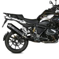 Escape acero inox negro Mivv con tapa y agarre en carbono BMW R1250GS/ADVENTURE 2018-