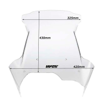 Parabrisas WRS Touring BMW F700GS 2011-2017 y soportes Â· 3