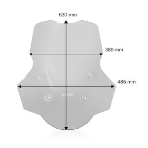 Cúpula caponord+ más ancha R1300GS-ADV no radar WRS Â· 4