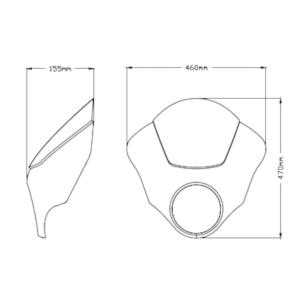 Semicarenado Dark Night Harley Davidson FXDB-I 06-17 Â· 3