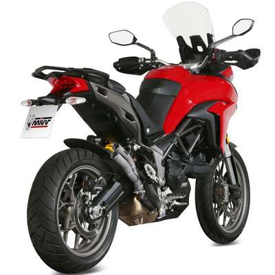 escape mivv double gun acero ducati multistrada 950 - s 17-21