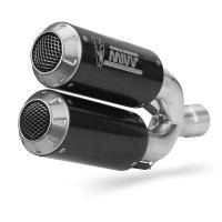 Escape doble de carbono Mivv M3 Ducati Monster 1200 2014-2016 Â· 4