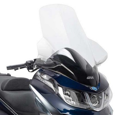 Parabrisas Givi transparente moto Piaggio X10 125-350-500 12-15