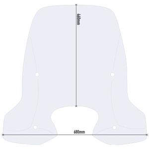 Parabrisas transparente Givi moto Kymco People One 125 / 150 2013- Â· 2