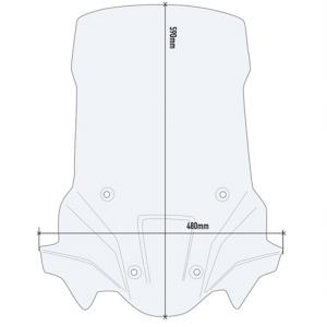 Cupula Givi transparente Triumph Tiger 900 Rally 20- Â· 2