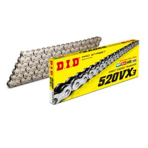 Cadena DID VX3 color plateado división 520