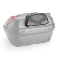 Givi respaldo para maleta B47 BLADE y V40 simil de piel negra con logo Givi