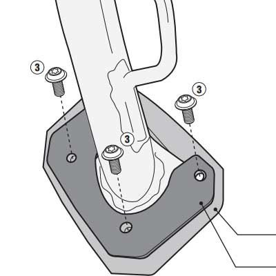 Apoyo para caballete lateral para BMW F650GS 2013