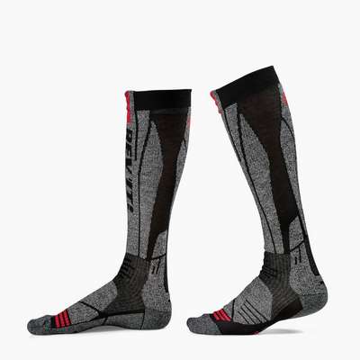 calcetines revit andes far077 gris claro-rojo