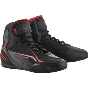 Zapatillas Alpinestars BOTAS FASTER-3 RIDING Negras-Gris-Rojas