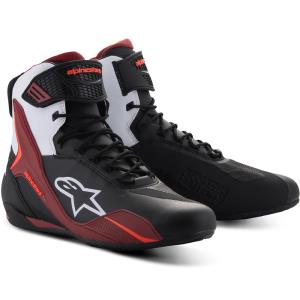 Zapatillas Alpinestars Faster 4 Negro / Blanco / Rojo Oscuro