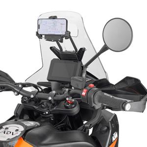 Barra porta GPS-Smartphone en cupula KTM 890 Adventure 23- Â· 2