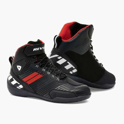 zapatillas moto revit g-force fbr059 negro-rojo fluor