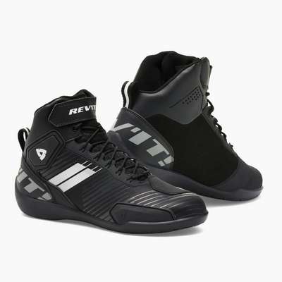 zapatillas moto revit g-force fbr059 negro-blanco