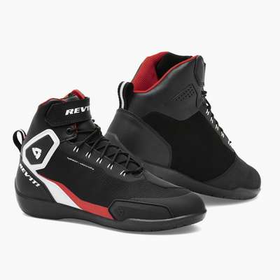 zapatillas moto revit g-force h2o fbr060 negro-rojo fluor