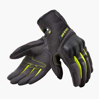 guantes revit volcano ladies fgs164 negro-amarillo fluor