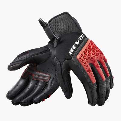 guantes revit sand 4 fgs173 negro-rojo M