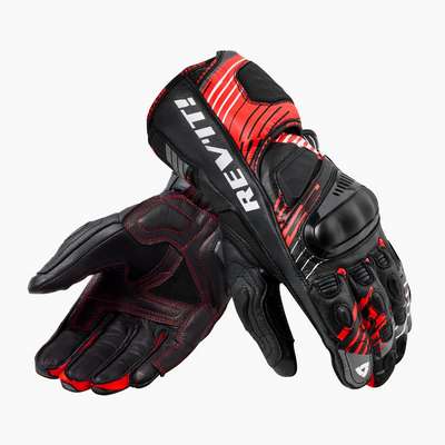 guantes revit apex fgs187 rojo fluor-negro